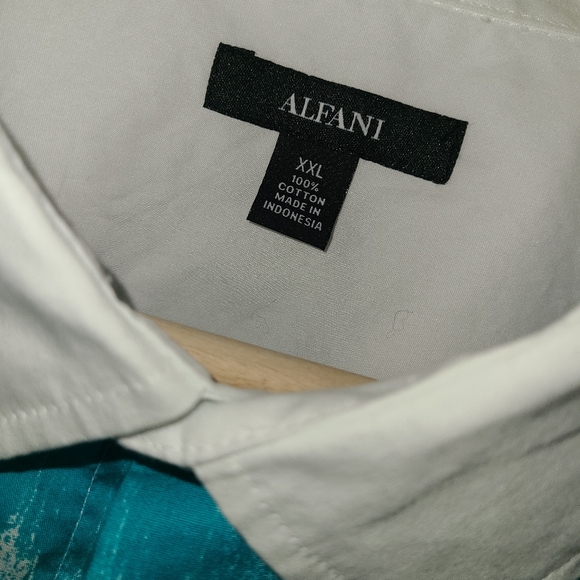ALFANI DRESS SHIRT XXL COTTON BUTTONDOWN  CASUAL - Picture 3 of 3